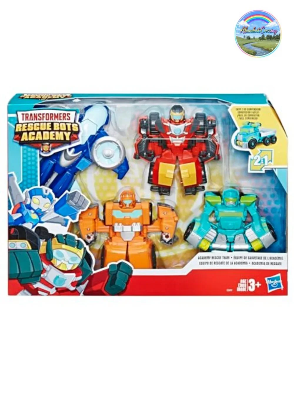 4-Pack Transformers Rescue Bots Academy Converting Action Figures, 4.5